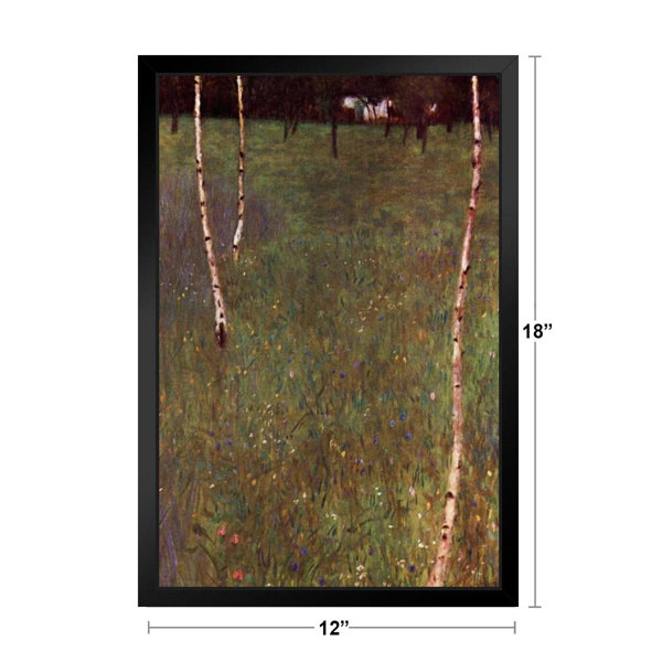 Gustav Klimt Farm House With Birch Trees Art Nouveau Prints And Posters  Gustav Klimt Canvas Wall Art Fine Art Wall Decor Nature Landscape Abstract 